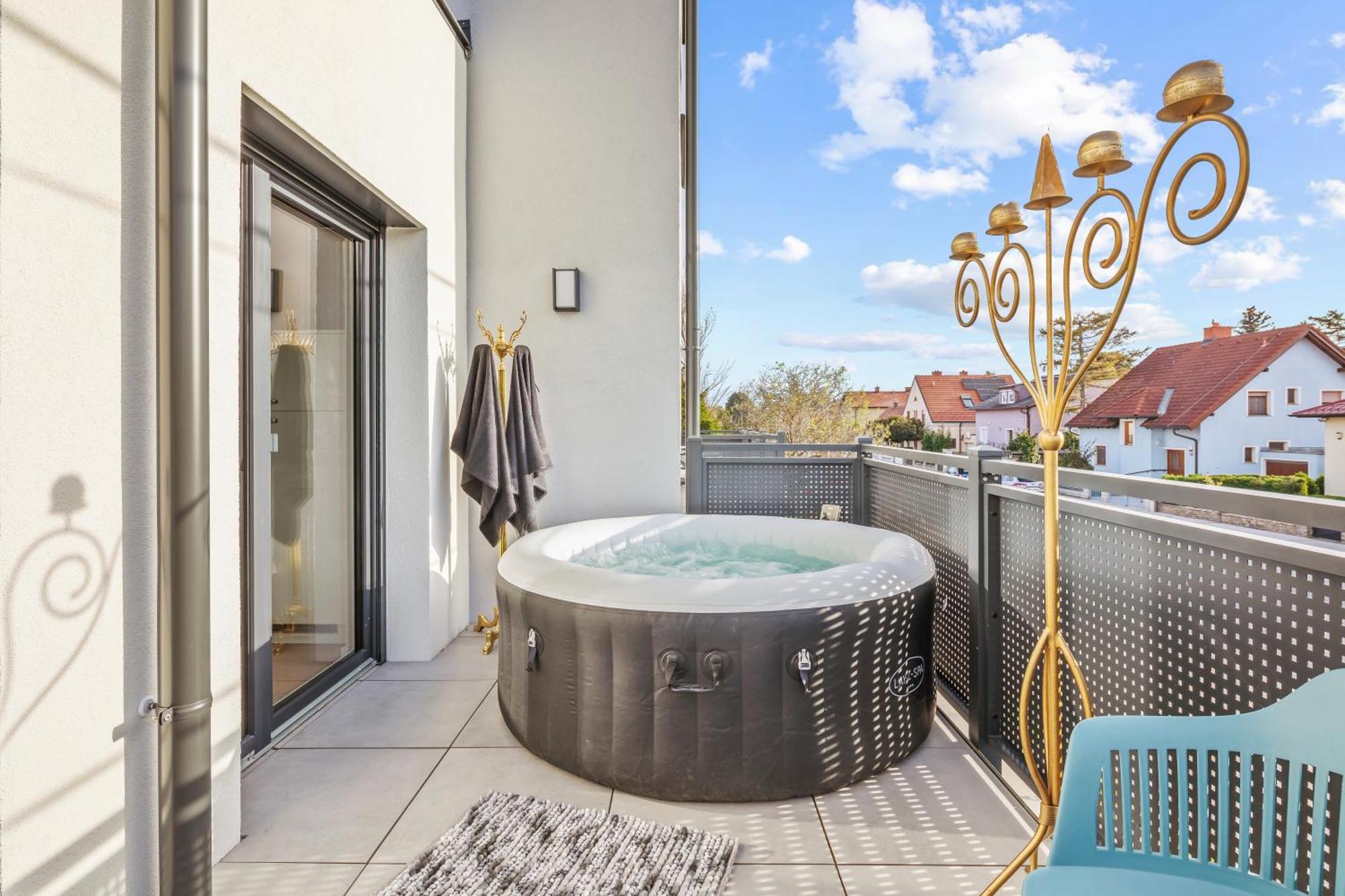 Apartment Black - Whirlpool Terrace - Free Parking - Wifi Wien